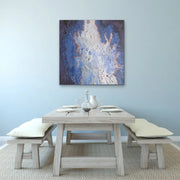 The Story About Plankton And the Bottom Of the Food Chain. - Heart Art Original- on light blue wall in dining space