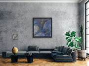 Clean Drink Water for Everyone - original on light grey wall - in living space with dark grey couch
