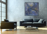 Clean Drink Water for Everyone - original on light grey wall - in living space with great couch
