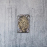 Queen Earth - Heart Art Original - on grey concrete wall