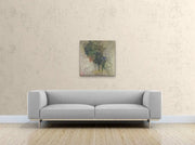 Ask Mother Earth for Forgiveness - Heart Art Original - on light colored wall - in living space