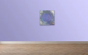 Boom…the Earth was Born - Heart Art Original - on light Violet wall
