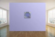 Boom…the Earth was Born - Heart Art Original - on light Violet wall in living space