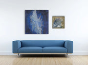 Balancing out the water cycle - Heart Art Original - on white wall - in living space